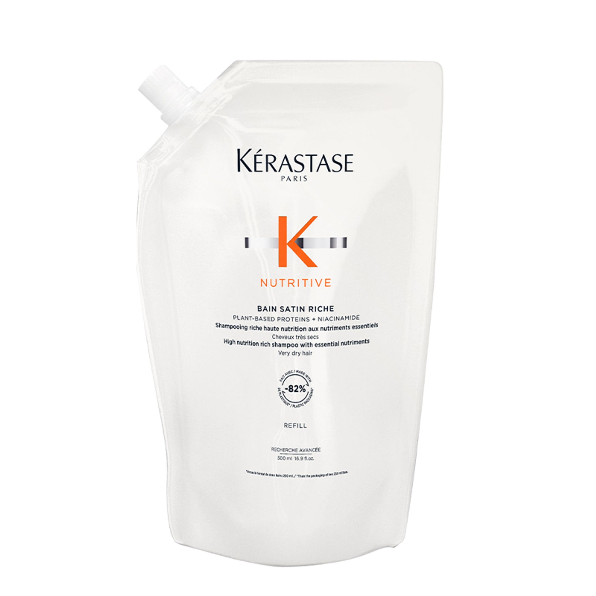 Kérastase Première Shampoo Refill for Damaged Hair 500ml, Sulphate-Free, Infused with Citric Acid
