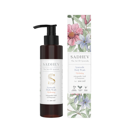 SADHEV Ayurvedic Ashwagandha, Oudh & Pomegranate Hydrating Body Wash