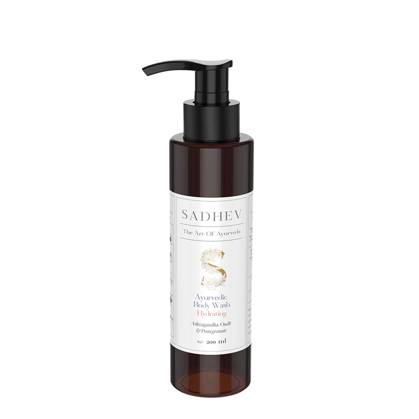 SADHEV Ayurvedic Ashwagandha, Oudh & Pomegranate Hydrating Body Wash