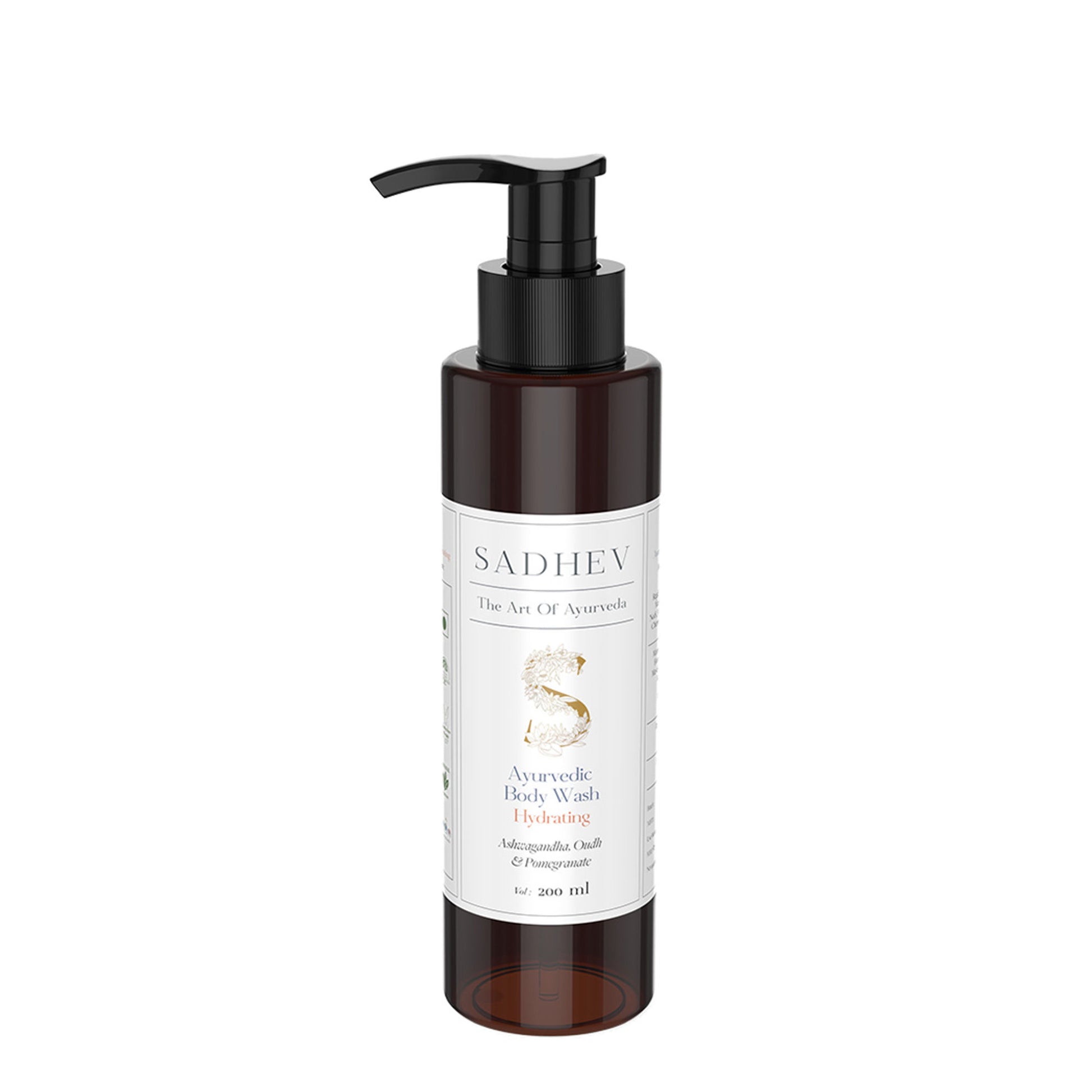 SADHEV Ayurvedic Ashwagandha, Oudh & Pomegranate Hydrating Body Wash