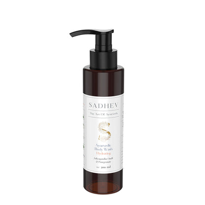 SADHEV Ayurvedic Ashwagandha, Oudh & Pomegranate Hydrating Body Wash