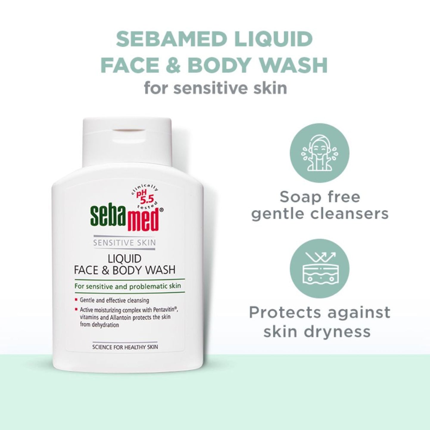 Sebamed Liquid Face and Body Wash - For all skin types