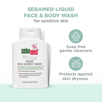 Sebamed Liquid Face and Body Wash - For all skin types