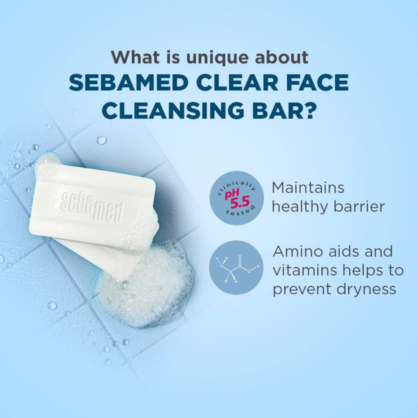 Sebamed Clear Face Cleansing Bar - For impure and oily skin