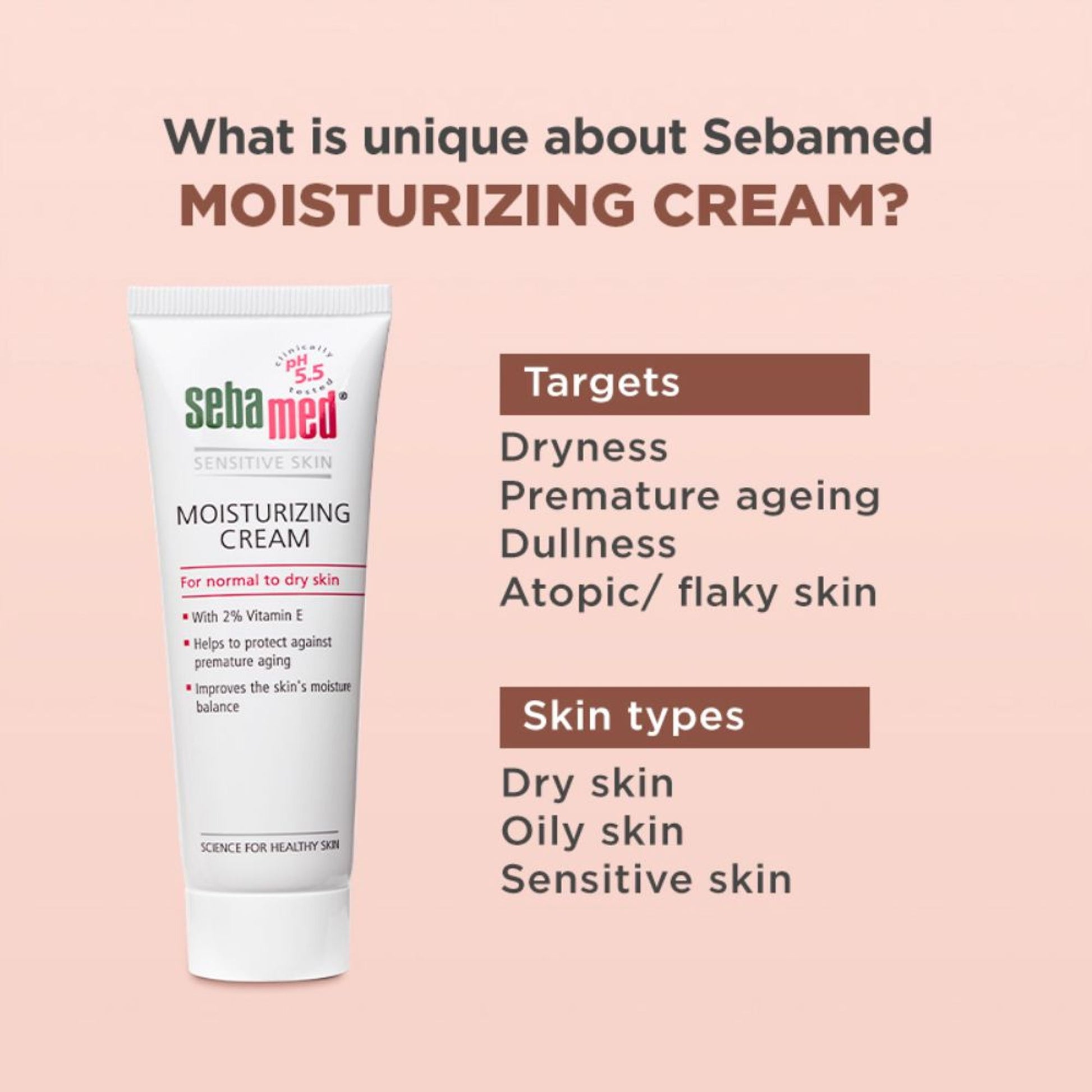 Sebamed Moisturizing Cream - For Normal to dry skin