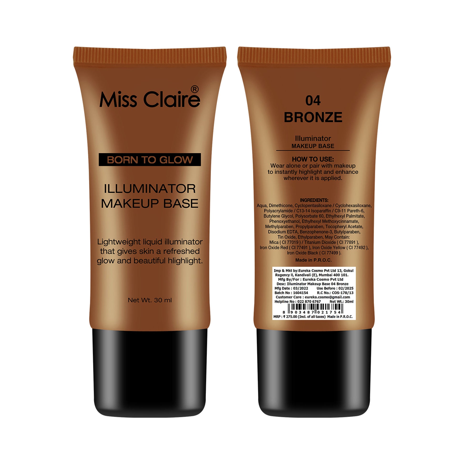 Miss Claire Illuminator Makeup Base - 04 Bronze