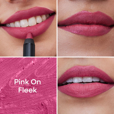 Nykaa Matte-illicious Transferproof Lip Crayon Lipstick with Free Sharpener - Pink On Fleek 03
