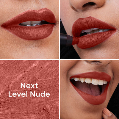 Nykaa Matte-illicious Transferproof Lip Crayon Lipstick with Free Sharpener - Next Level Nude 04