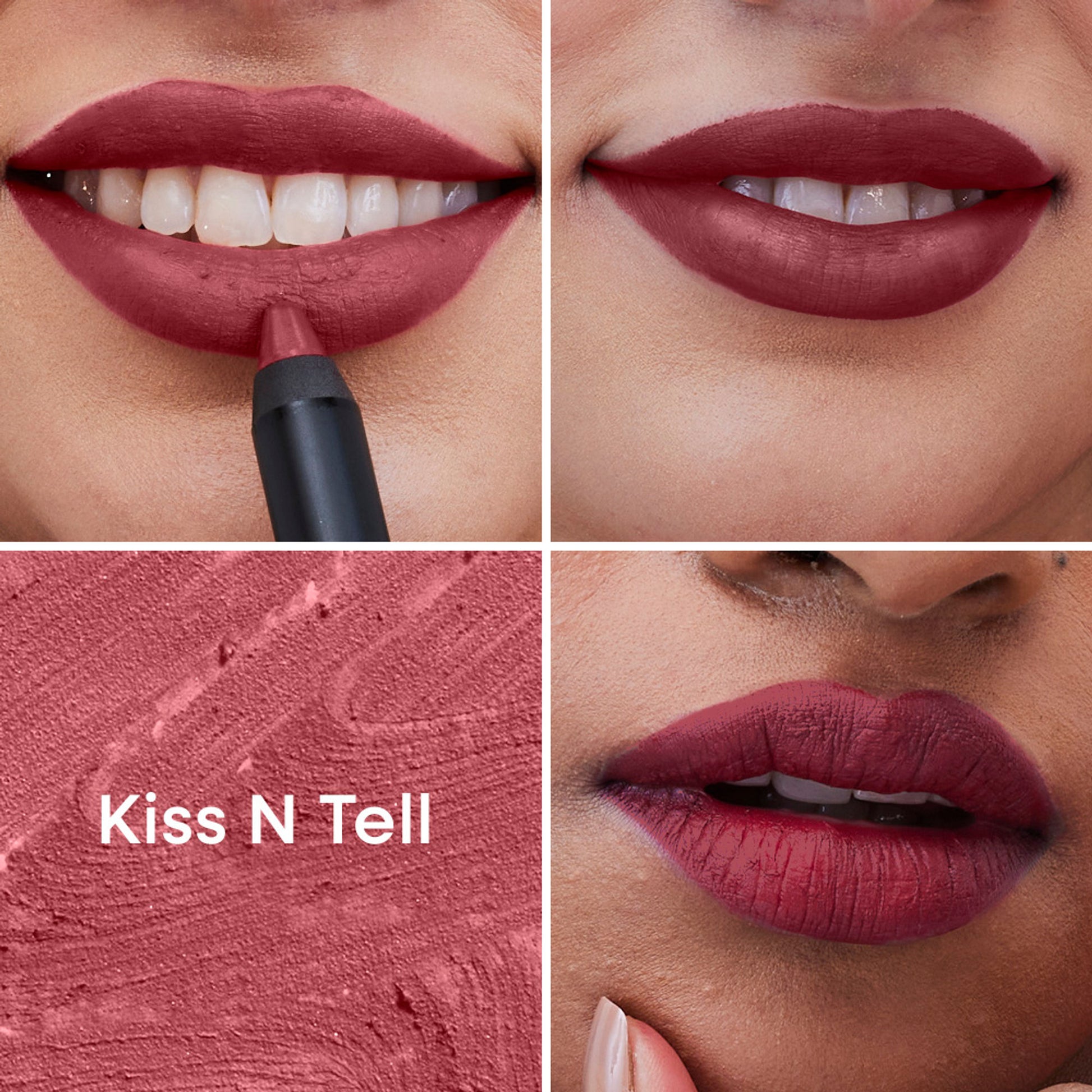 Nykaa Matte-illicious Transferproof Lip Crayon Lipstick with Free Sharpener - Kiss N Tell 06