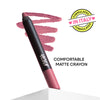 Nykaa Matte-illicious Transferproof Lip Crayon Lipstick with Free Sharpener - Lacy Luck 10