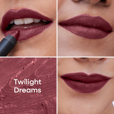 Nykaa Matte-illicious Transferproof Lip Crayon Lipstick with Free Sharpener - Twilight Dreams 13