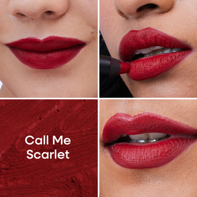 Nykaa Matte-illicious Transferproof Lip Crayon Lipstick with Free Sharpener - Call Me Scarlet 14