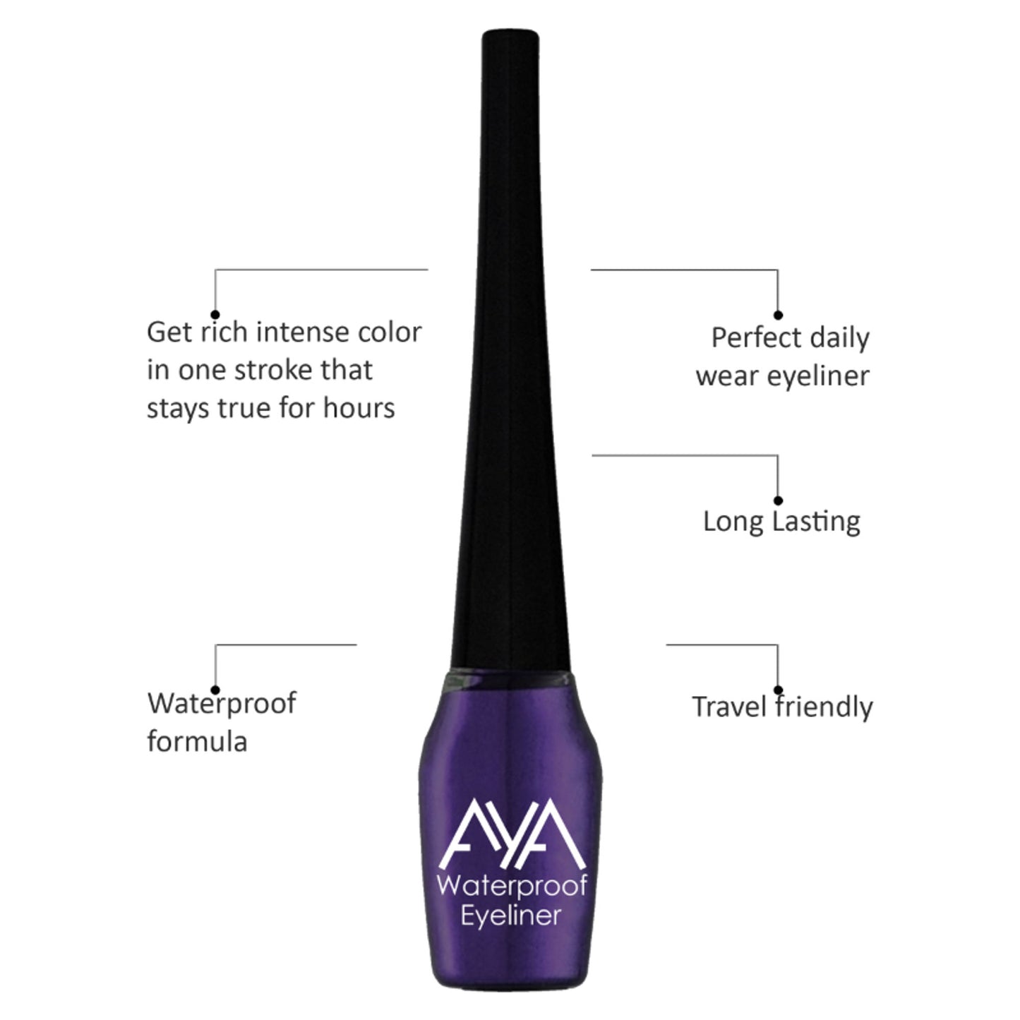 AYA Waterproof Eyeliner - Purple