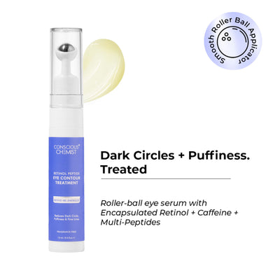 Conscious Chemist Retinol Peptide Under Eye Contour Treatment Serum For Dark Circles & Puffines