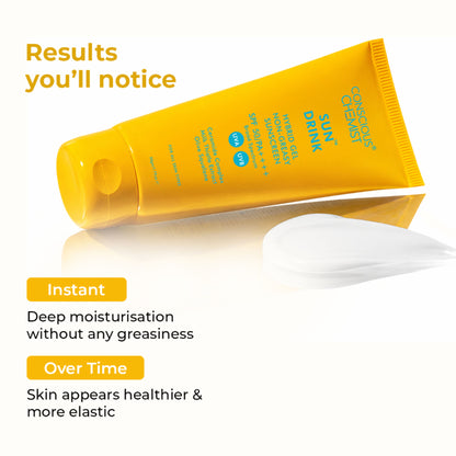 Conscious Chemist Sun Drink Ceramides Hybrid Gel Sunscreen SPF50 PA++++ With UVA/UVB & No White Cast