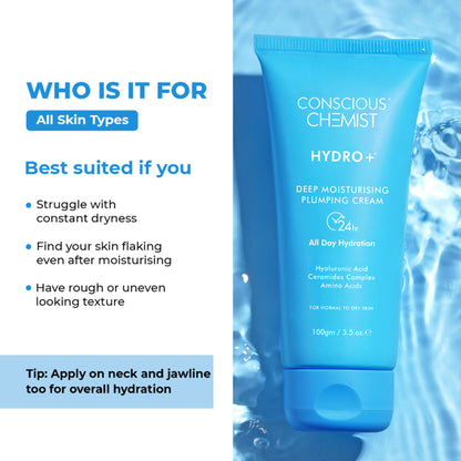 Conscious Chemist Hyaluronic Acid Lightweight Gel Moisturizer For Intense Hydration