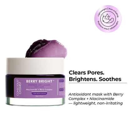 Conscious Chemist Berry Bright Soothing & Calming Face Mask