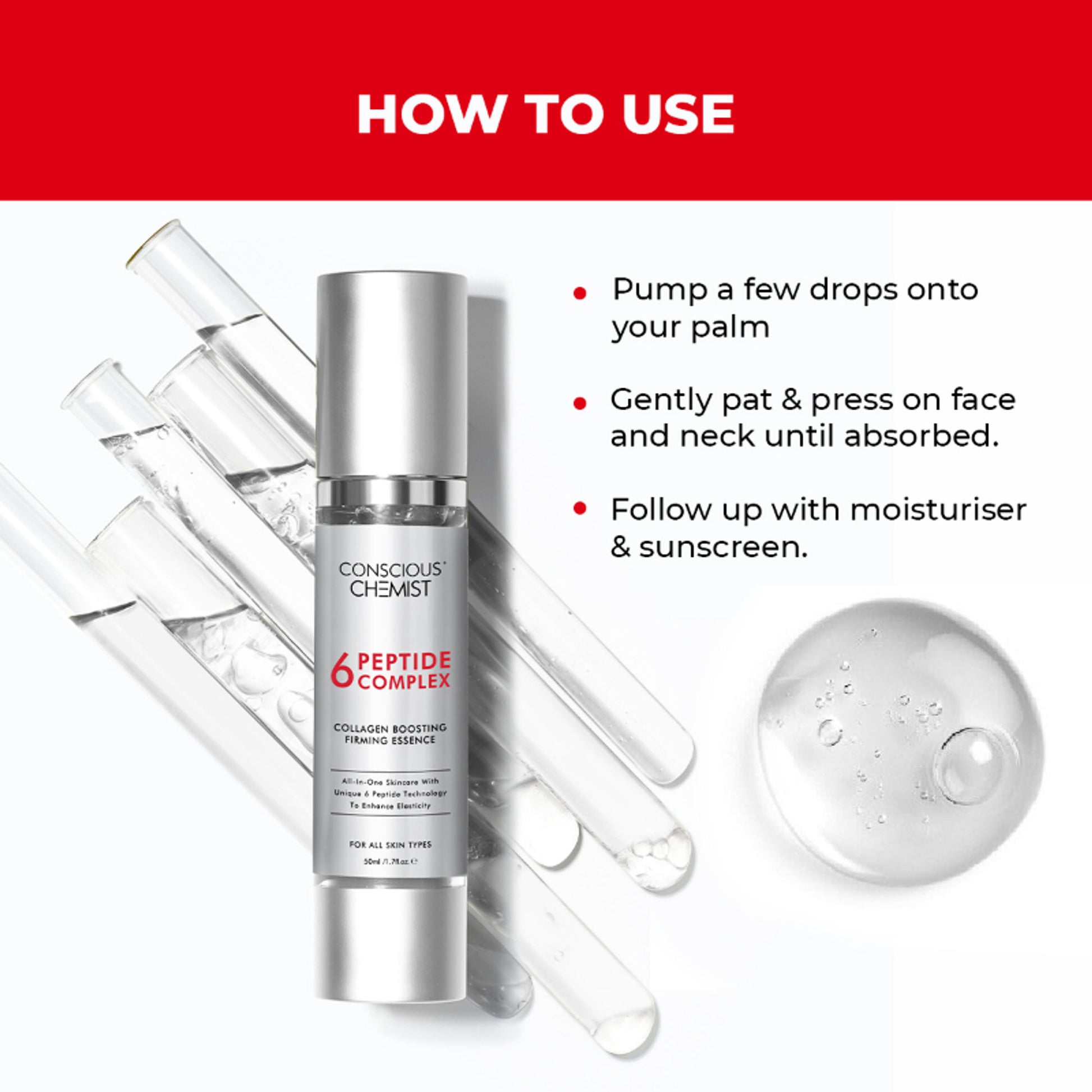 Conscious Chemist 6 Peptide Complex Collagen Boosting