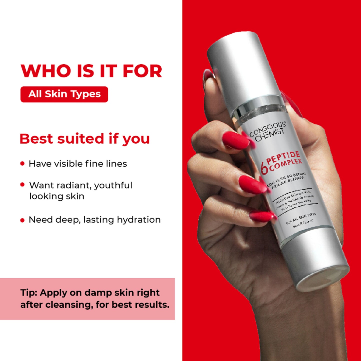 Conscious Chemist 6 Peptide Complex Collagen Boosting