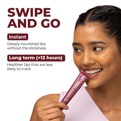 Conscious Chemist Multi Peptide & Shea Butter Lip Balm with SPF15 - Raspberry Gummy