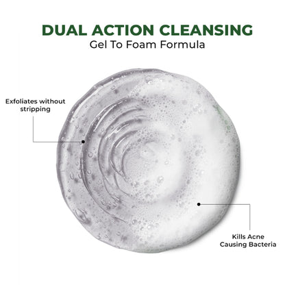 Conscious Chemist salicylic acid face wash with glycolic acid and CICA extract for oily, acne-prone skin.