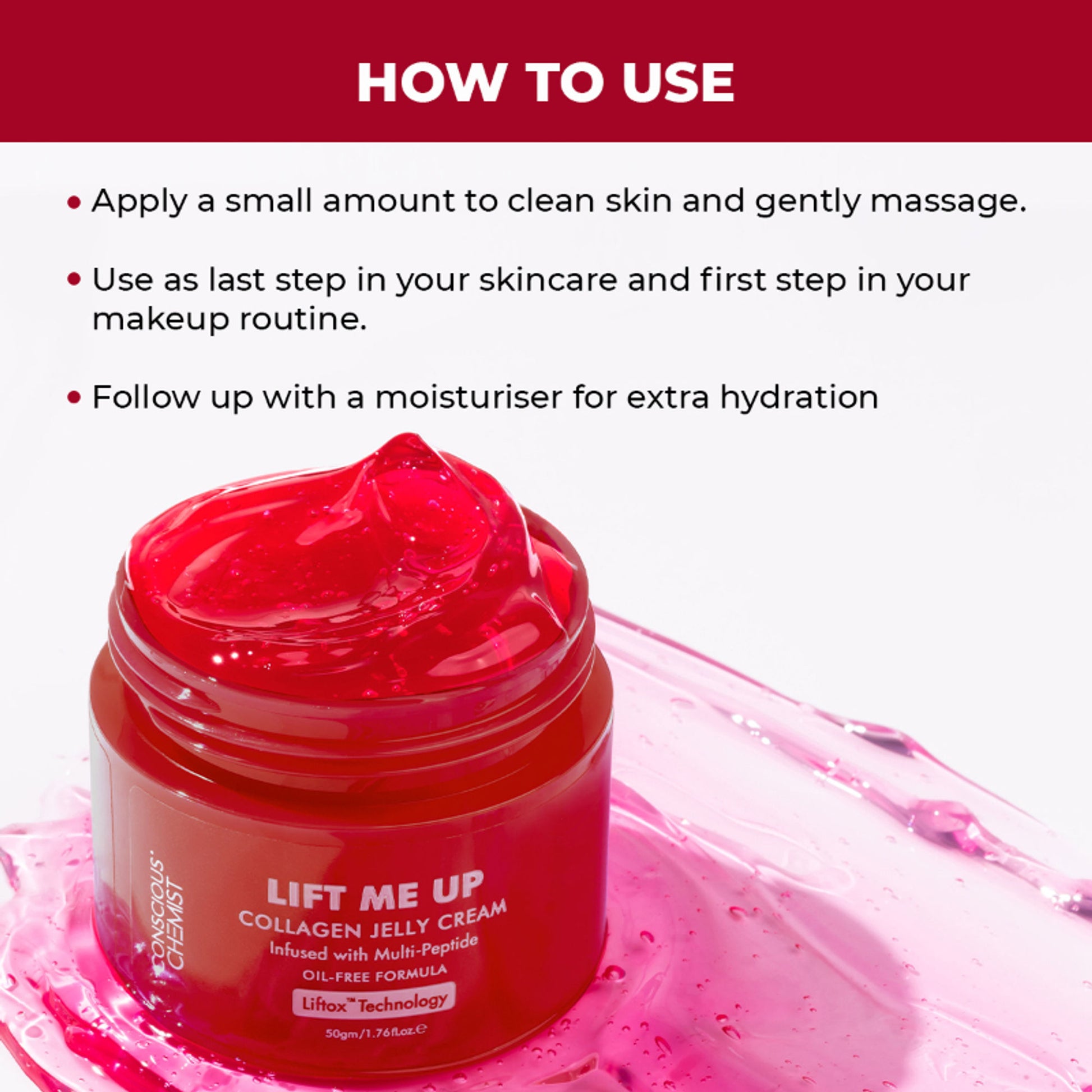Conscious Chemist Lift Me Up Collagen Jelly Cream