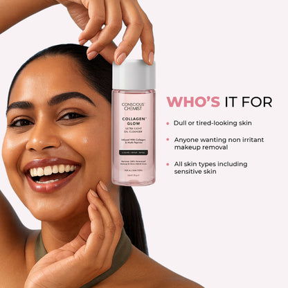 Conscious Chemist Collagen Glow Ultra Light Oil Cleanser