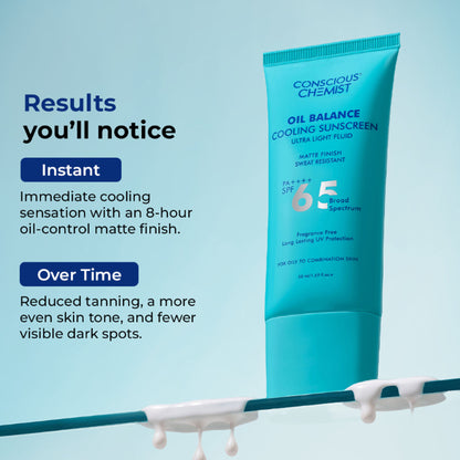 Conscious Chemist Oil Balance Cooling Sunscreen Ultra Light Fluid