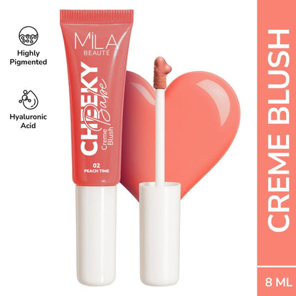 Mila Beaute Cheeky Babe Cream Blush - Peach Time
