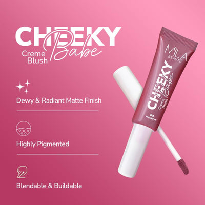 Mila Beaute Cheeky Babe Cream Blush - Mauve It