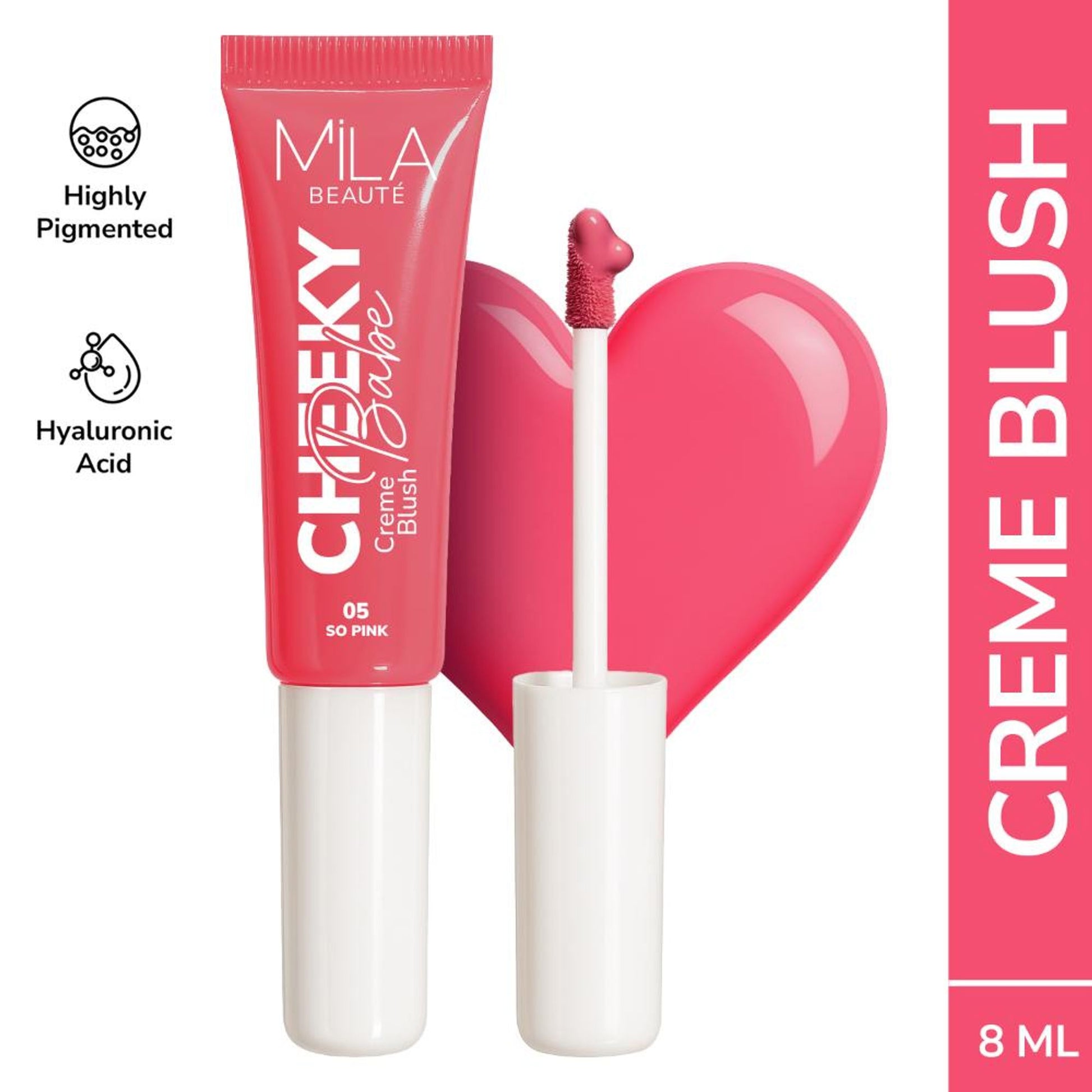 Mila Beaute Cheeky Babe Cream Blush - So Pink