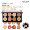 Makeup Revolution Golden Sugar 2 Rose Gold Ultra Professional Blush Palette