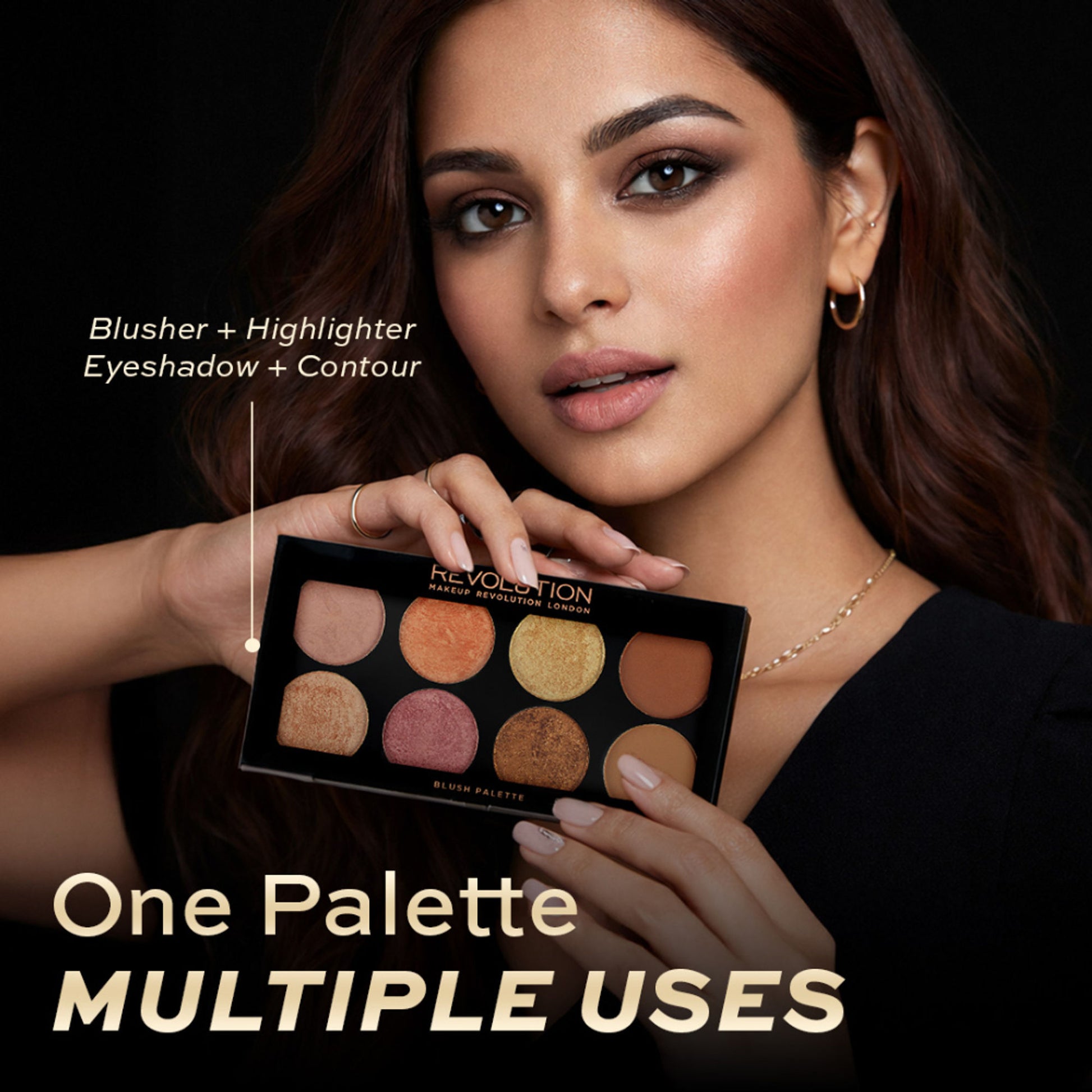 Makeup Revolution Golden Sugar 2 Rose Gold Ultra Professional Blush Palette
