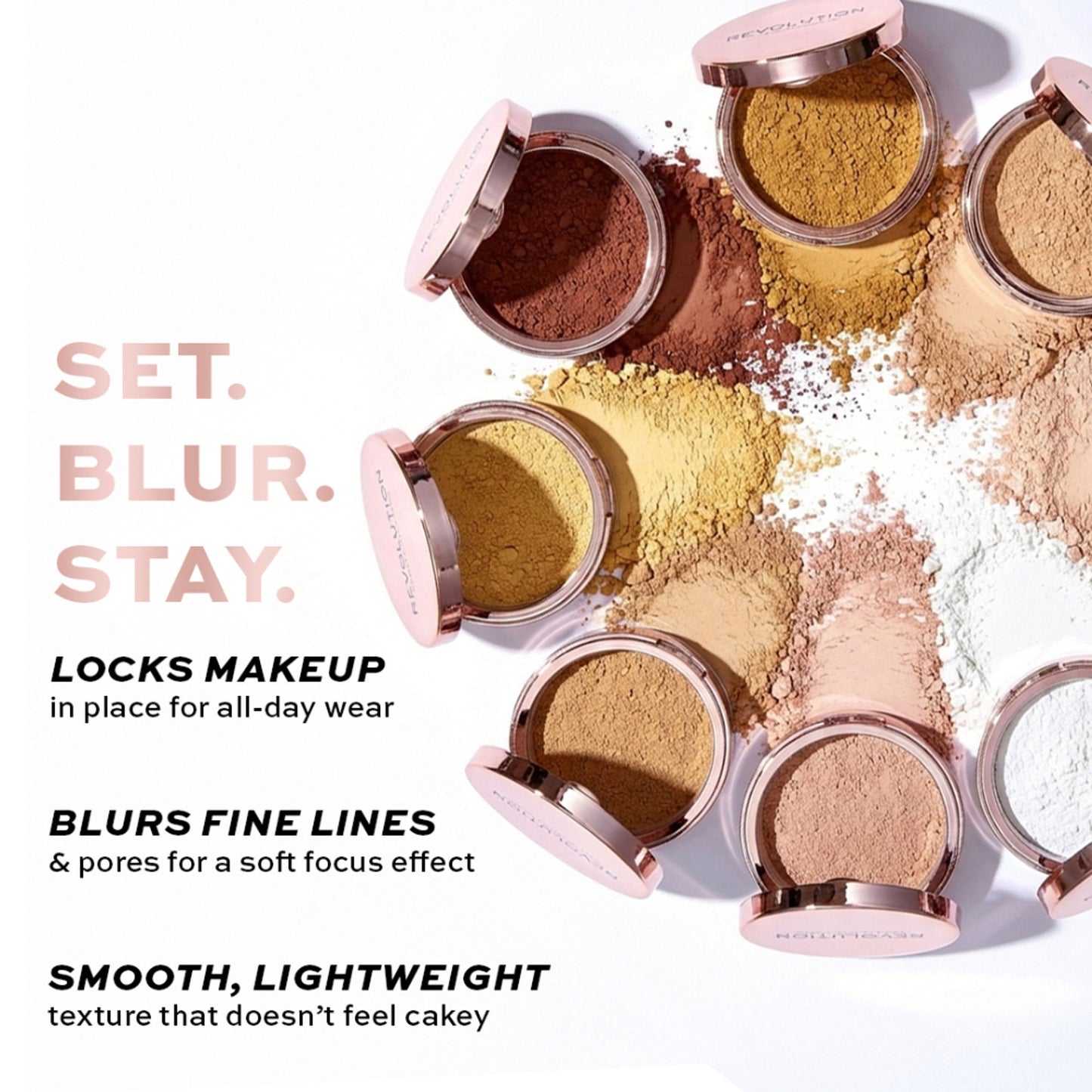 Makeup Revolution Conceal & Fix Setting Powder - Light Yellow