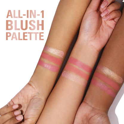 Makeup Revolution Blush Icon Palette - Aura Points Rose