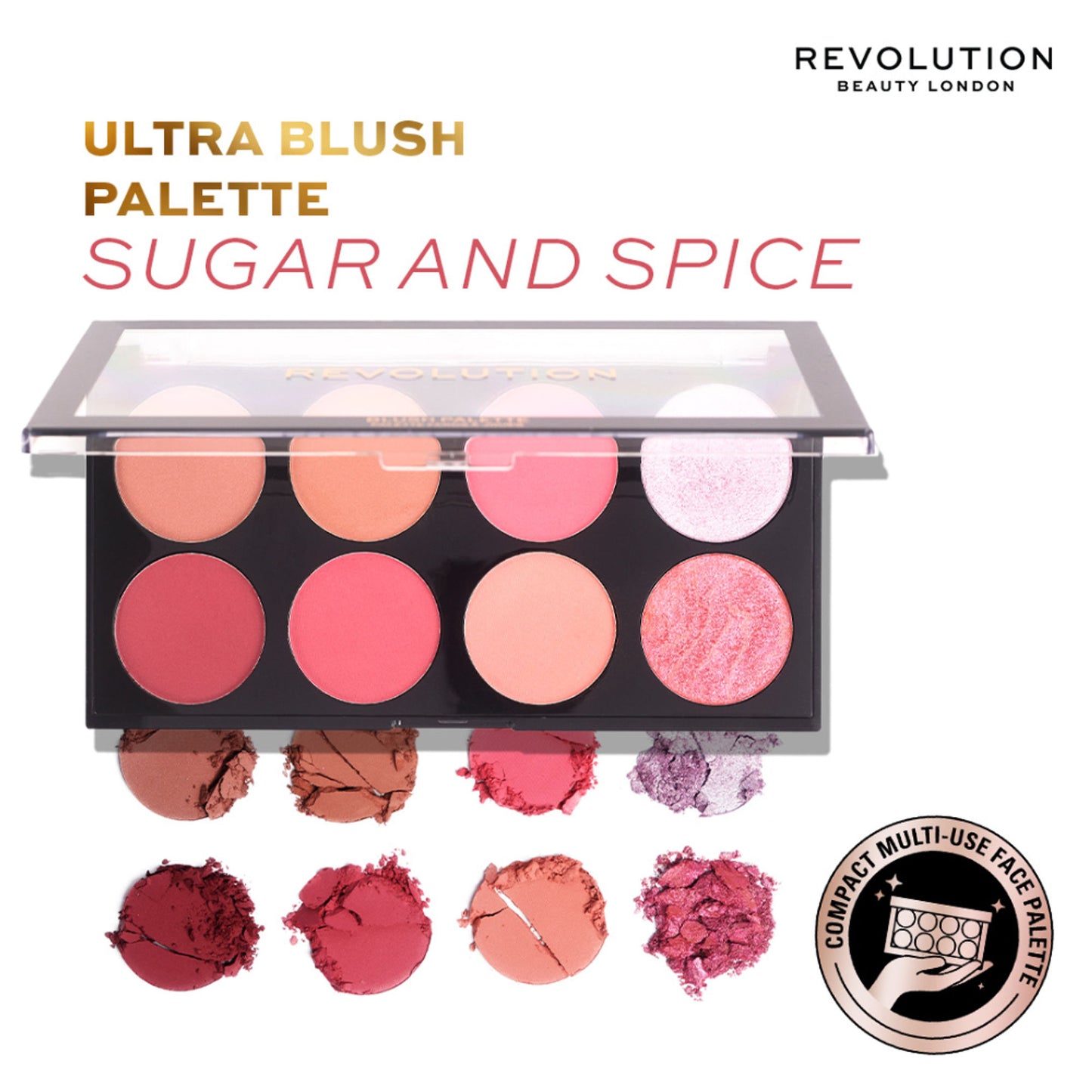 Makeup Revolution Ultra Blush and Contour Palette - Sugar And Spice