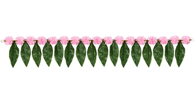Toran for Main Door Entrance, Handmade Mango Leaf Toran, Traditional Bandarwal for Festival, Pooja, Wedding & Home Decor, Artificial Leaf Door Hanging (42 x 5.5 Inches, Green)
