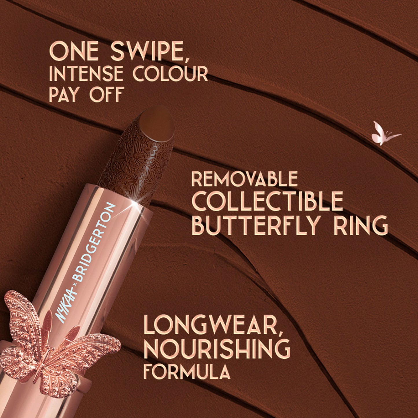Nykaa Cosmetics X Bridgerton Creamy Matte Longwear Lipstick - Forbidden Love