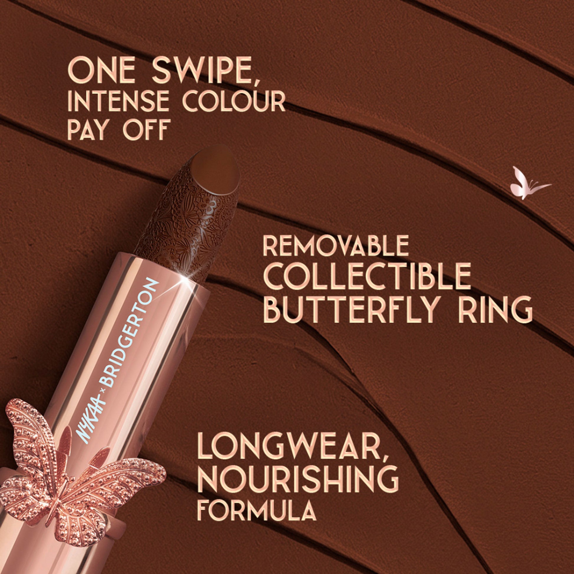 Nykaa Cosmetics X Bridgerton Creamy Matte Longwear Lipstick - Forbidden Love