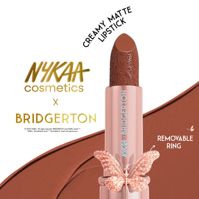 Nykaa Cosmetics X Bridgerton Creamy Matte Longwear Lipstick - Royal Affair