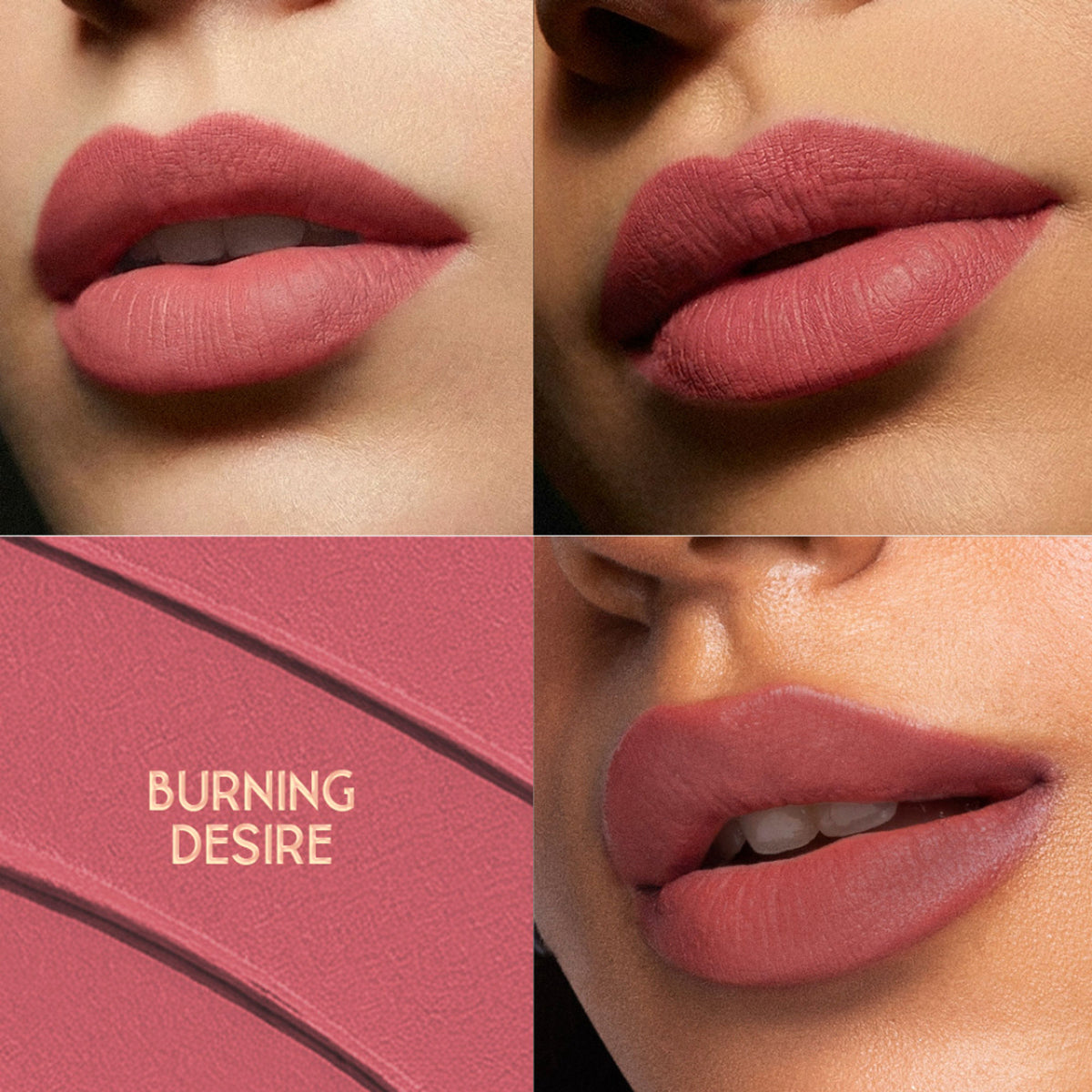 Nykaa Cosmetics Bridgerton Creamy Matte Lipstick in Burning Desire, close-up of the rich, deep red lipstick tube.