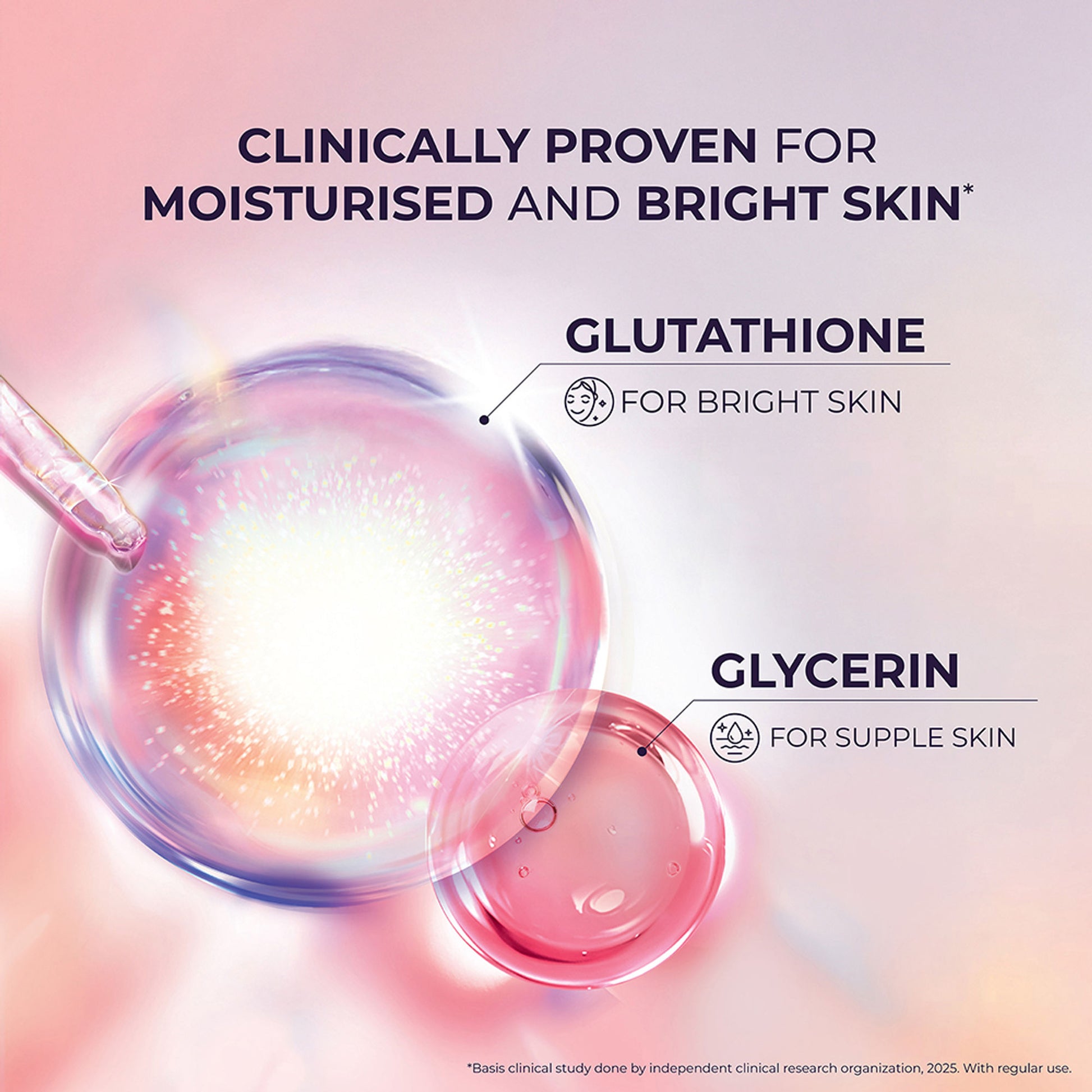 Lux International Bouncy & Bright Bathing Soap With Glutathione & Glycerin - Pack Of 4
