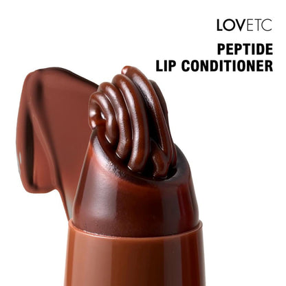 LOVETC Glaze Glam Etc Peptide Lip Conditioner in Espresso Yourself, showing the sleek packaging and product tube.