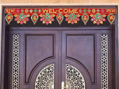 Welcome Toran Bandarwal - Elegant Door Entrance Decor for a Warm Greeting