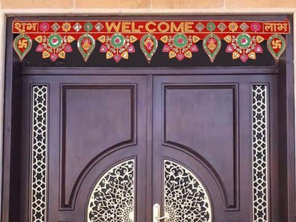 Welcome Toran Bandarwal - Elegant Door Entrance Decor for a Warm Greeting