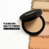 Flicka Tomato Compact Powder With Spf Matte Finish Lightweight & Shine Control - Caramel