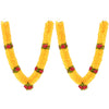 Handcrafted Artificial Flower Garland, 30 Inches Garland for Photo Frame, God Idol, Home Décor, Ugadi, Sankranti, Varalakshmi, Diwali, Navaratri & Wedding (Yellow,Pack of 2)