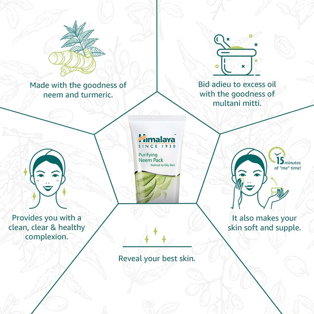 Himalaya Herbals Purifying Neem Pack - Indyancart