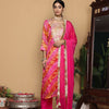 Dhiyona VA Women's Dyed Regular Thread Work Kurta with Trousers & With Dupatta