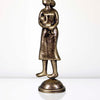 Niharika Collections Handmade Clay Terracotta Abstract Sculpture Feeding Mother Idol for Gifts and Décor (Metallic Golden)